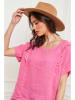 Fleur de Lin Lniana koszulka "Killian" w kolorze różowym