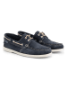 TRAVELIN' Leren mocassins "Penzance" donkerblauw