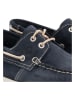 TRAVELIN' Leren mocassins "Penzance" donkerblauw