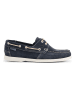 TRAVELIN' Leren mocassins "Penzance" donkerblauw