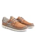 Travelin` Leren mocassins "Yarmouth" lichtbruin/grijs