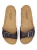 billowy Leren slippers bruin