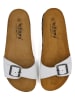 billowy Leren slippers wit