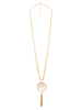 LA CHIQUITA Vergulde ketting met kristallen - (L)70 cm