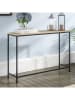 Evila Sidetable "Canvas" lichtbruin/zwart - (B)100 x (H)80 x (D)30 cm