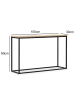 Evila Sideboard "Artur" in Hellbraun/ Schwarz - (B)100 x (H)80 x (T)30 cm