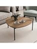 Evila Salontafel "Lenny" walnootkleurig - (B)90 x (H)40 x (D)89 cm