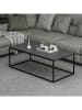 Evila Salontafel "Tiger" zwart - (B)120 x (H)42 x (D)60 cm