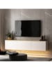 Evila TV-Regal "Neon" in Weiß/ Hellbraun - (B)160 x (H)35 x (T)32 cm