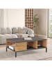 Evila Couchtisch in Grau/ Hellbraun - (B)90 x (H)33 x (T)60 cm