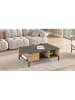 Evila Couchtisch in Grau/ Hellbraun - (B)90 x (H)33 x (T)60 cm
