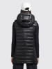 Khujo Doorgestikte bodywarmer "Becca Shiny" zwart