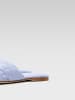 Badura Leren slippers paars