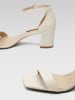 Gino Rossi Leder-Sandaletten in Beige in Beige