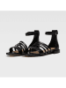 Badura Skórzane sandały w kolorze czarnym
