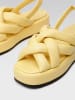 Badura Leder-Sandalen in Gelb in Gelb