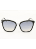 Swarovski Damen-Sonnenbrille in Schwarz-Silber/ Hellblau