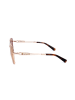 Swarovski Damskie okulary przeciwsłoneczne w kolorze złoto-jasnobrązowym