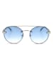 Swarovski Damen-Sonnenbrille in Silber/ Blau