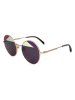 Maje Herren-Sonnenbrille in Gold/ Pflaume-Gelb