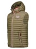 Geographical Norway Kamizelka pikowana "Vadalmo" w kolorze khaki