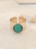 atelier MIU Vergulde ring met edelsteen