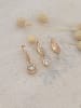atelier MIU 3-delige set: creolen met edelstenen