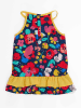 Denokids Sukienka "Flowers" w kolorze granatowym