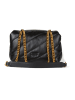 Pinko Skórzana torebka w kolorze czarnym - 21 x 15 x 10 cm