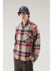 Woolrich Hemdjacke "Timber" in Rot/ Blau/ Beige