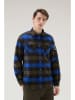 Woolrich Koszula "Trail" - Regular fit - w kolorze niebieskim ze wzorem