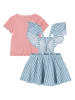 Levi's Kids 2-delige outfit roze/lichtblauw