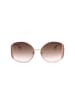 Ana Hickmann Damen-Sonnenbrille in Gold/ Braun