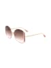 Ana Hickmann Damen-Sonnenbrille in Gold/ Braun