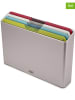 JosephJoseph 4er-Set: Schneidebretter in Silber - (B)35,7 x (H)26 x (T)7,5 cm