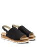 LaShoe Leren sandalen zwart
