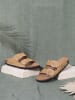BAYTON Leder-Pantoletten "Atlas" in Camel