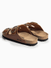 BAYTON Slippers "Alicante" camelkleurig