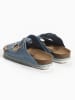 BAYTON Leren slippers "Benalla" lichtblauw