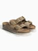 BAYTON Leren slippers "Benalla" beige