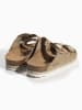 BAYTON Leren slippers "Benalla" beige
