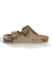 BAYTON Leren slippers "Benalla" beige