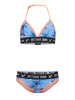 Retour Bikini "Lavina" in Blau/ Schwarz/ Orange