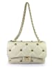 ORE10 Leren schoudertas "Nalp" crème - (B)27 x (H)18 x (D)8 cm