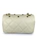ORE10 Leder-Schultertasche "Nalp" in Creme - (B)27 x (H)18 x (T)8 cm