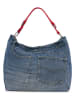 ORE10 Handtas "Mams" blauw/rood - (B)33 x (H)28 x (D)14 cm