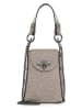 ORE10 Leder-Handytasche "Ator" in Grau - (B)14 x (H)20 x (T)7 cm