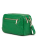 ORE10 Leder-Umhängetasche "Aliser" in Grün - (B)28 x (H)24 x (T)18 cm