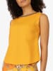 mint & mia Lniany top w kolorze żółtym