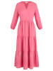 mint & mia Lniana sukienka w kolorze różowym
